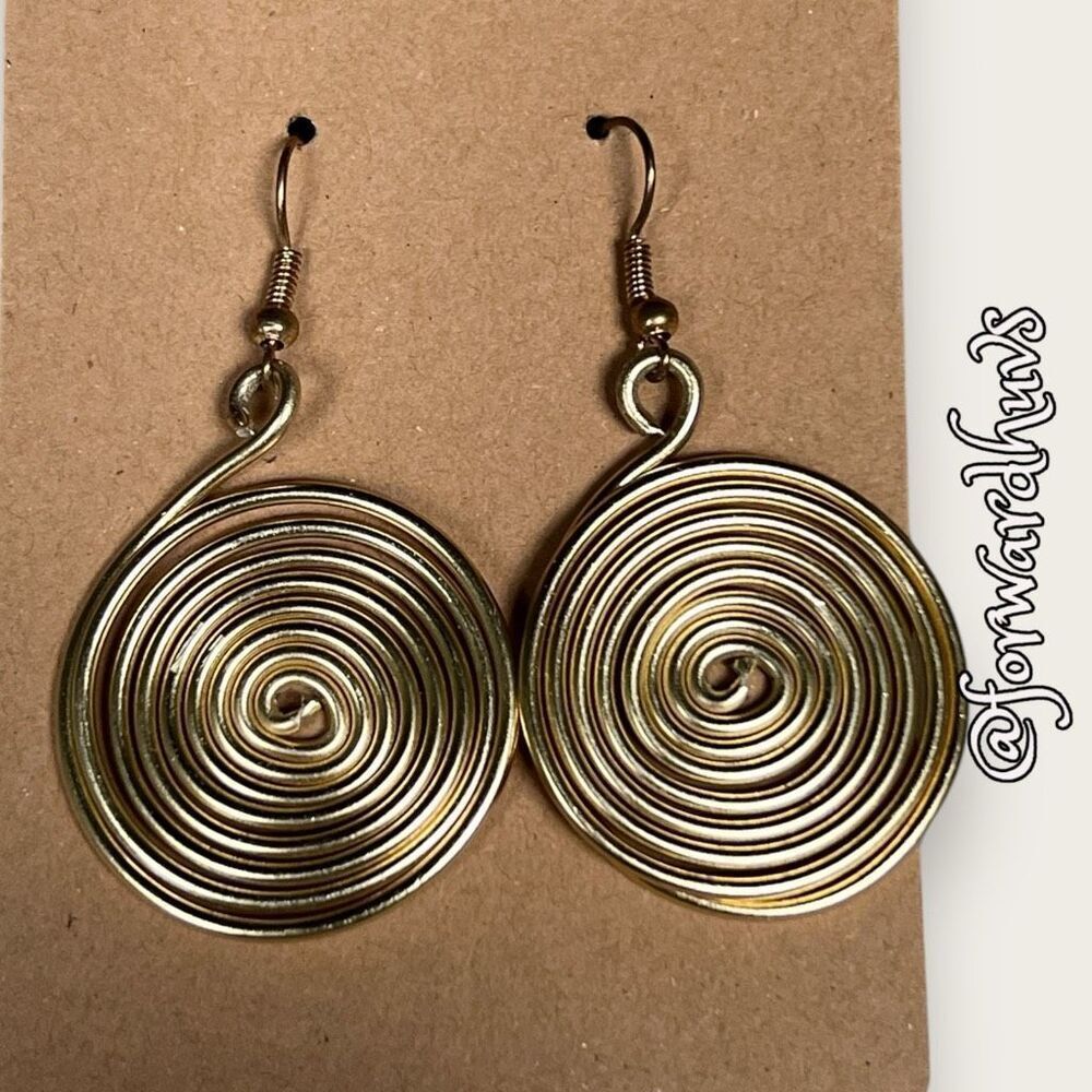 Bundle Sale 3 for $15 | Wire Swirl Dangle Earrings